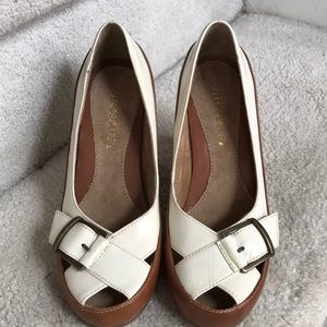 Aerosoles espadrille Wedge, Natural & Tan Sz6